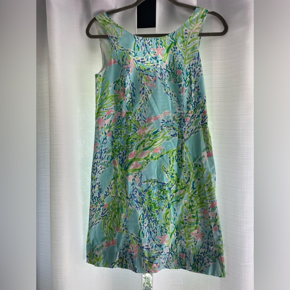 Lilly Pulitzer Blue Heaven Cathy Shift Dress Size 4